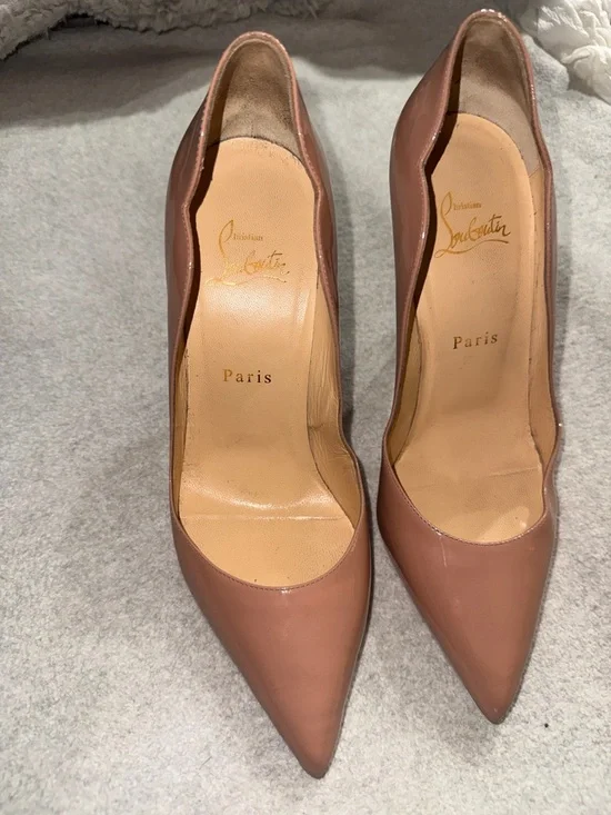 Christian Louboutin Hot Chick 100mm Pumps in Blush, Size 39/US 9 - Picture 8 of 11